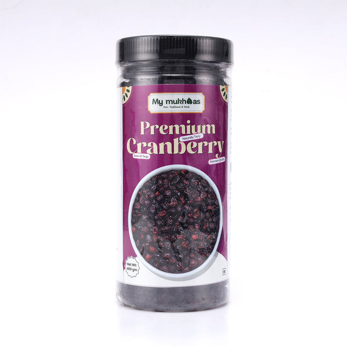 Premium Dried Cranberries | Sweet & Tangy, Naturally Tasty | 400 GM