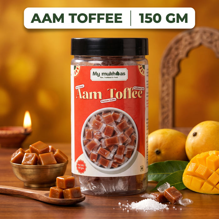 Aam Toffee 150g – Real Mango Pulp Candy | Sweet & Tangy Mango Toffee