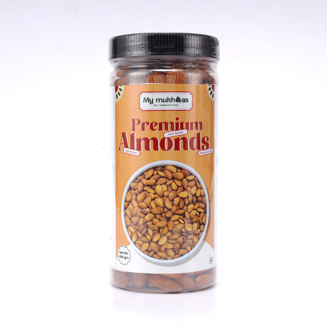 Premium Almonds (Badam) | High Protein, Fibre Packed – Natural & Preservative Free