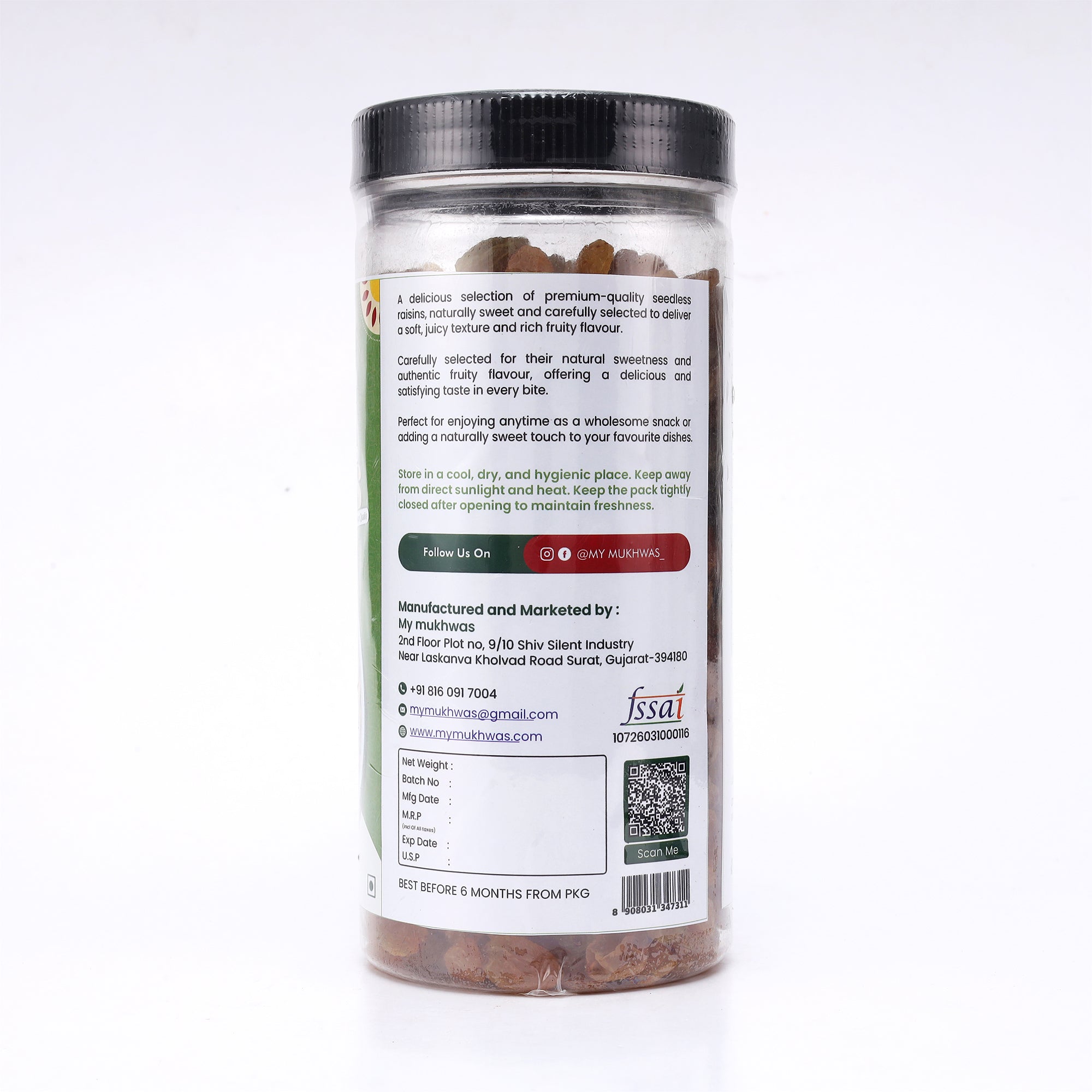 Green Raisins (Kishmish) | Naturally Sweet, Seedless & Premium Quality