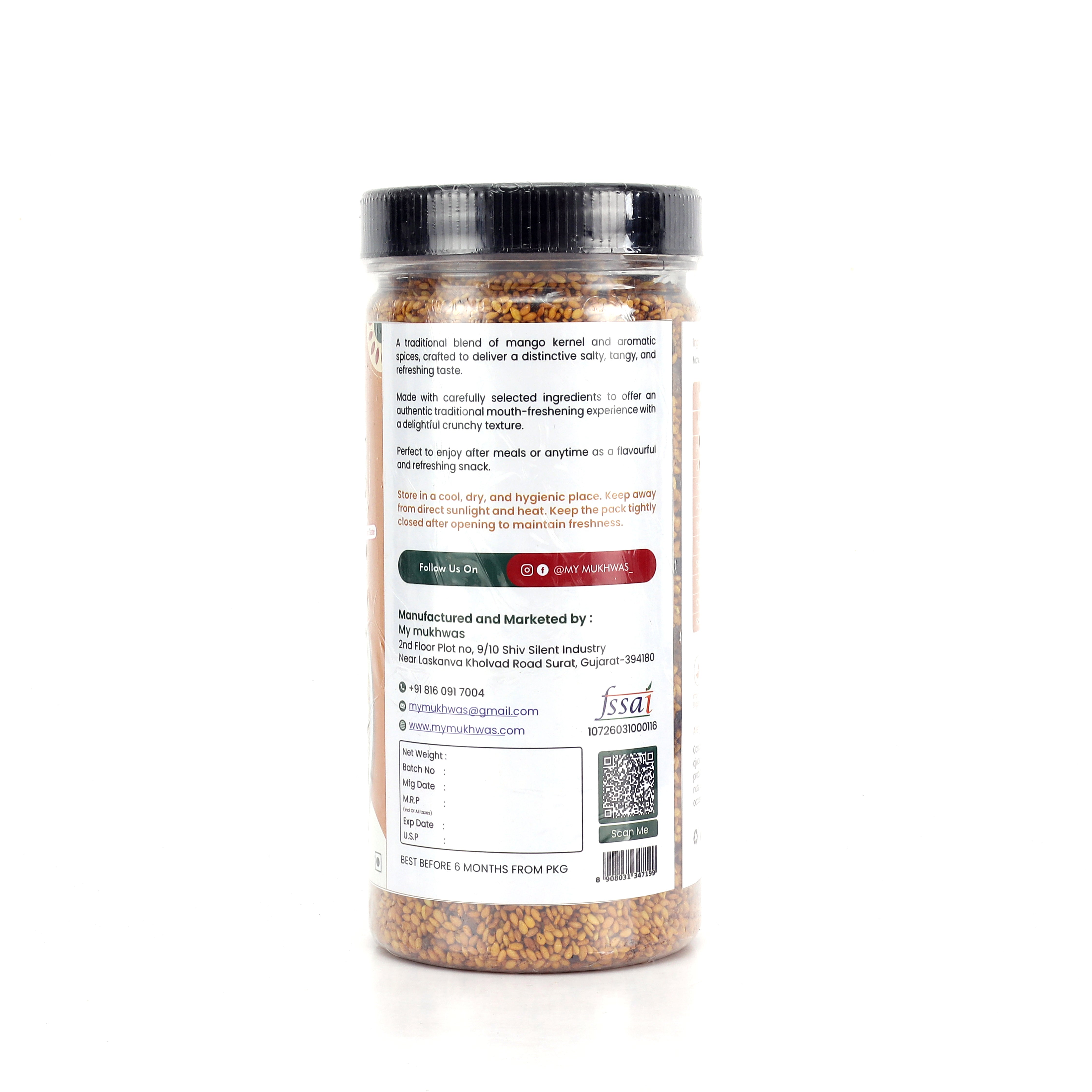 Tal Gotli Mukhwas | Mango Kernel Sesame Mouth Freshener – Natural & Traditional