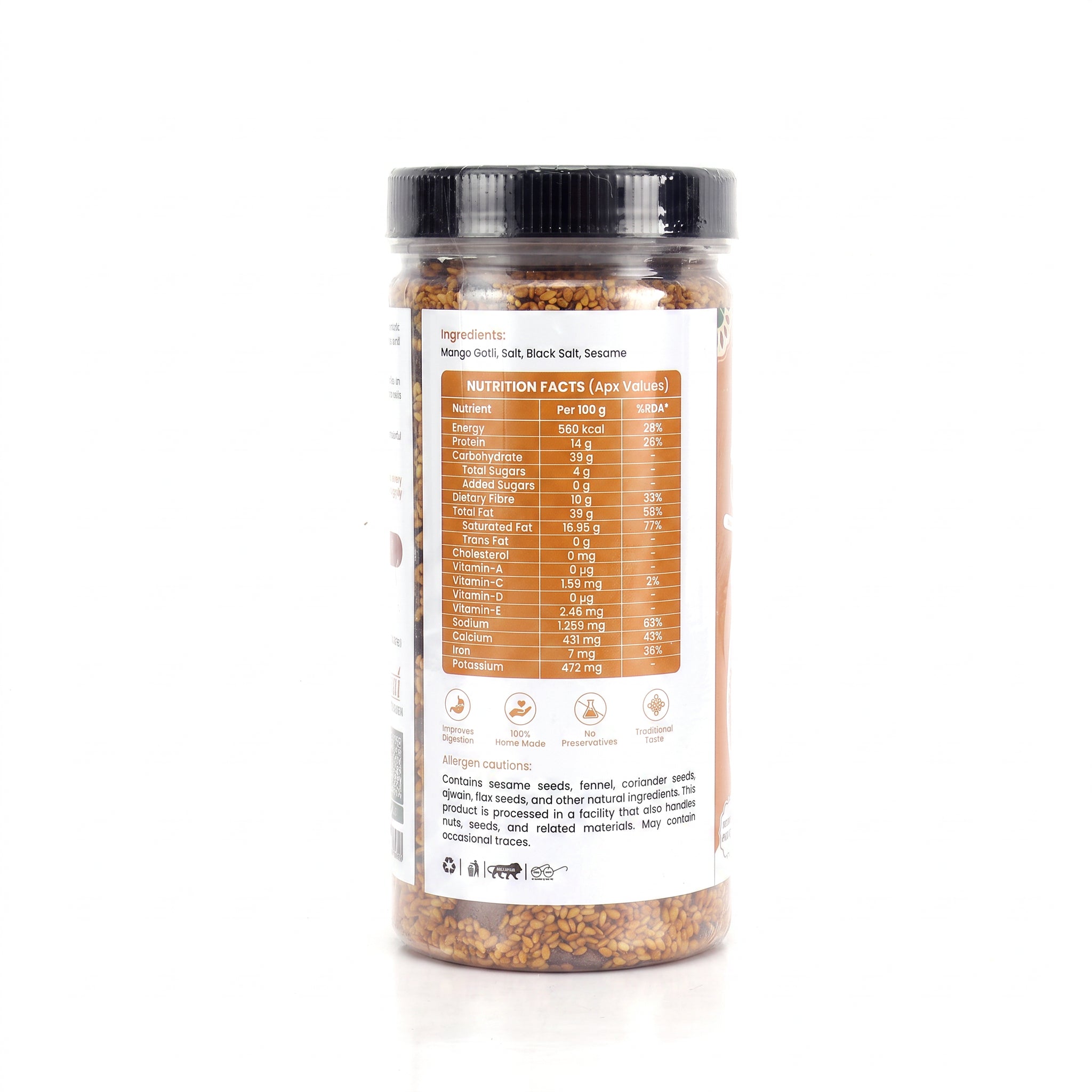 Tal Gotli Mukhwas | Mango Kernel Sesame Mouth Freshener – Natural & Traditional