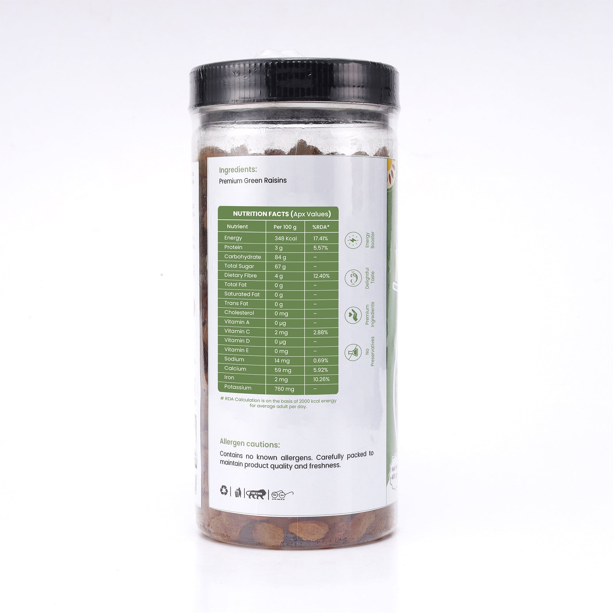 Green Raisins (Kishmish) | Naturally Sweet, Seedless & Premium Quality