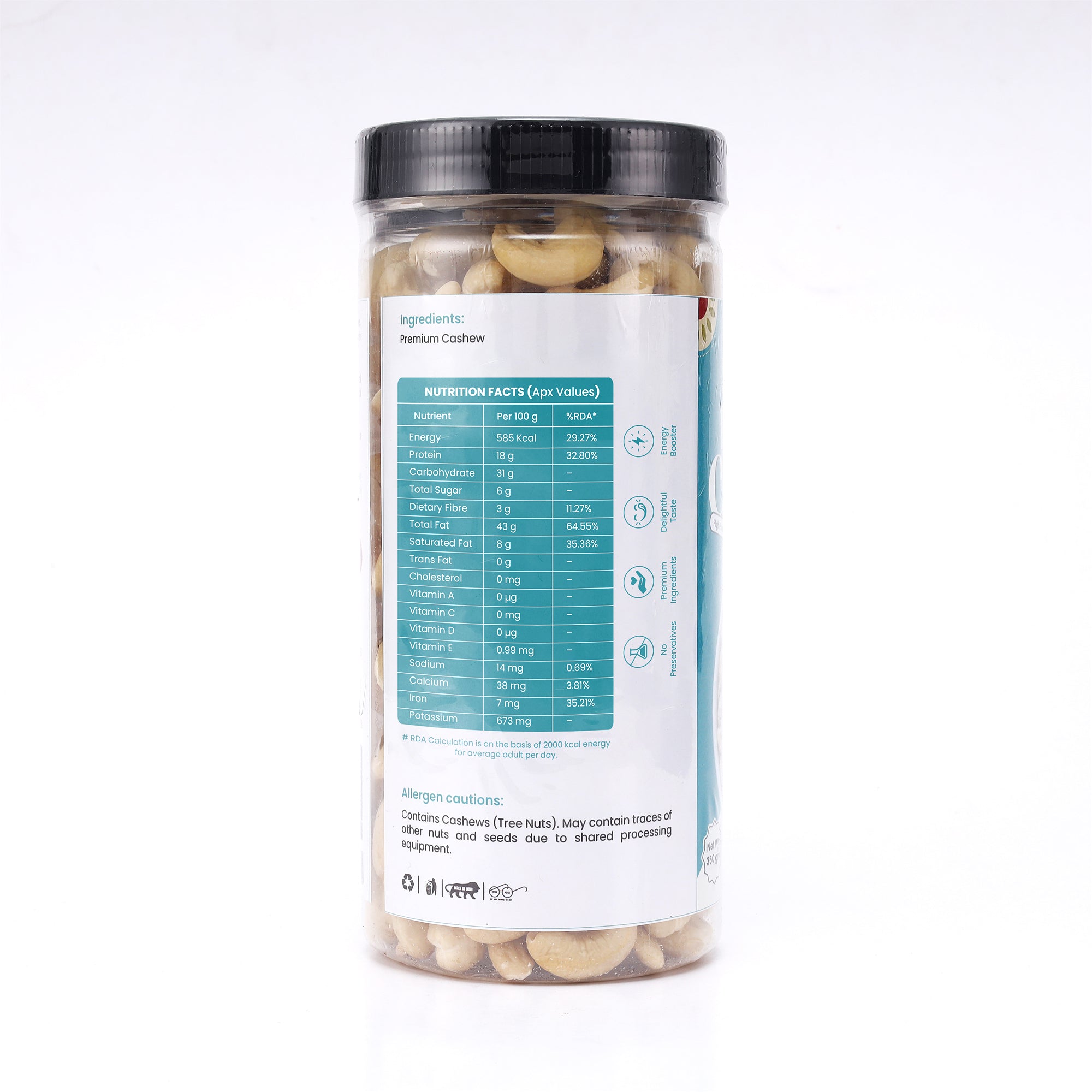 Premium Cashew Nuts (Kaju) | High Protein, Fibre Packed – Natural & Preservative Free
