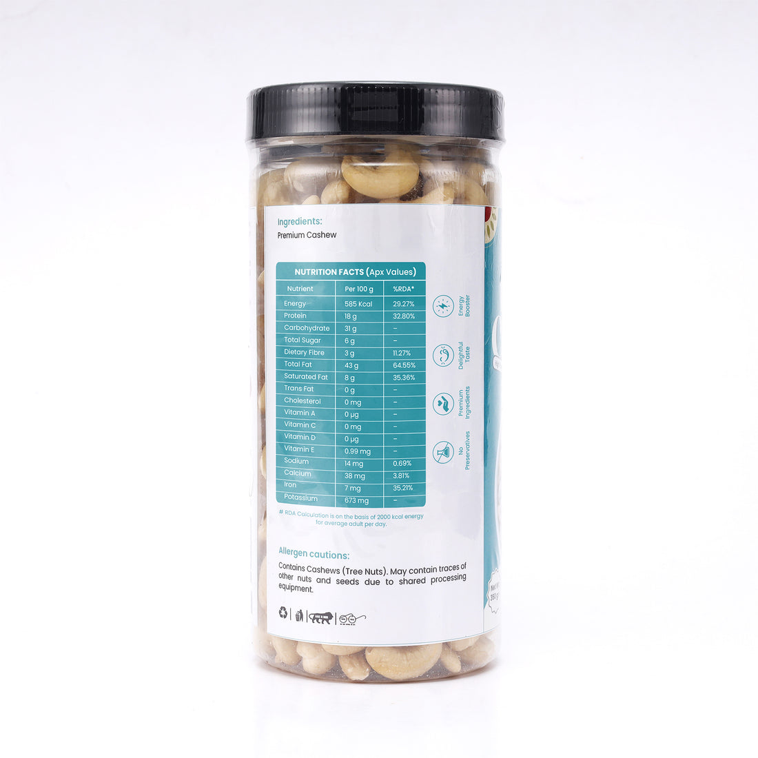 Premium Cashew Nuts (Kaju) | High Protein, Fibre Packed – Natural & Preservative Free