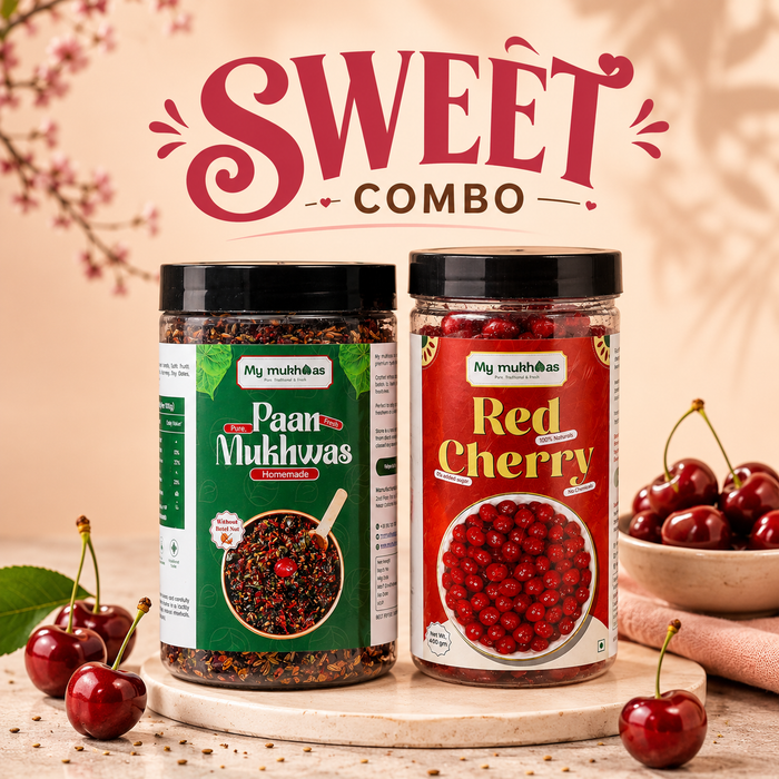 Sweet Combo – No Sopari Pan Mukhwas-400 GM + Red Cherry-400 GM