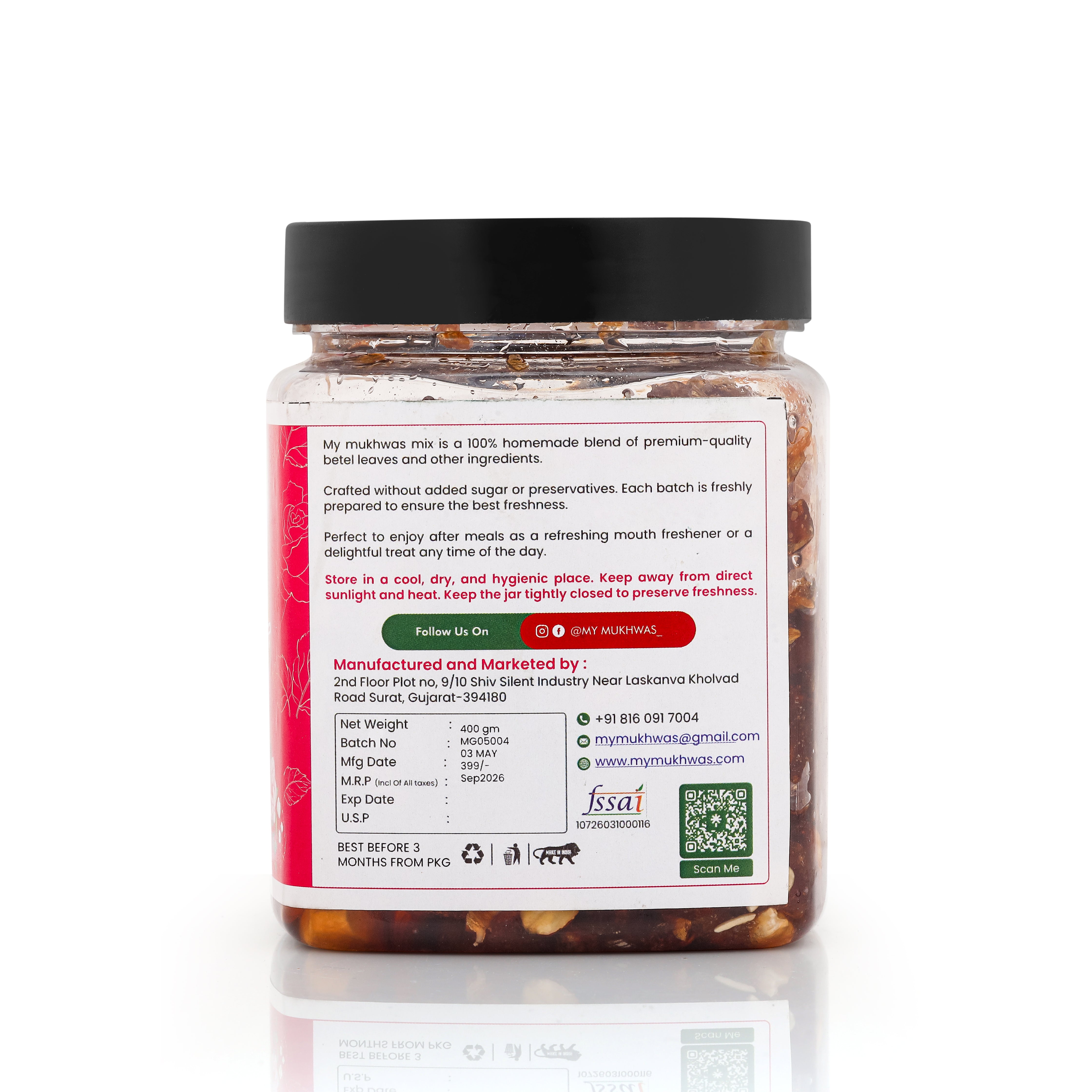 Dryfruit Mishri Gulkand - 400 GM