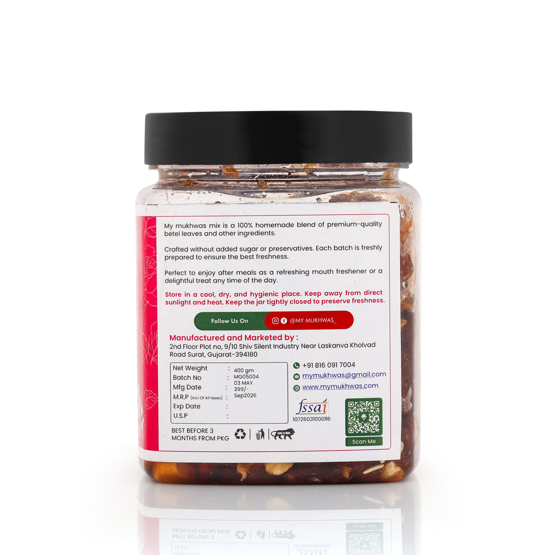 Dryfruit Mishri Gulkand - 400 GM