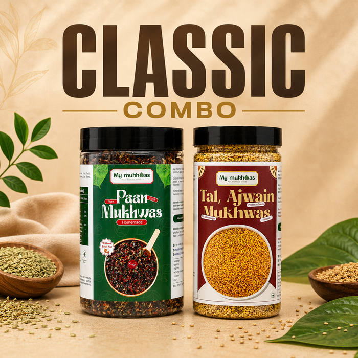 Classic Combo – No Sopari Pan Mukhwas-400 GM + Tal Ajwain Mukhwas-350 GM