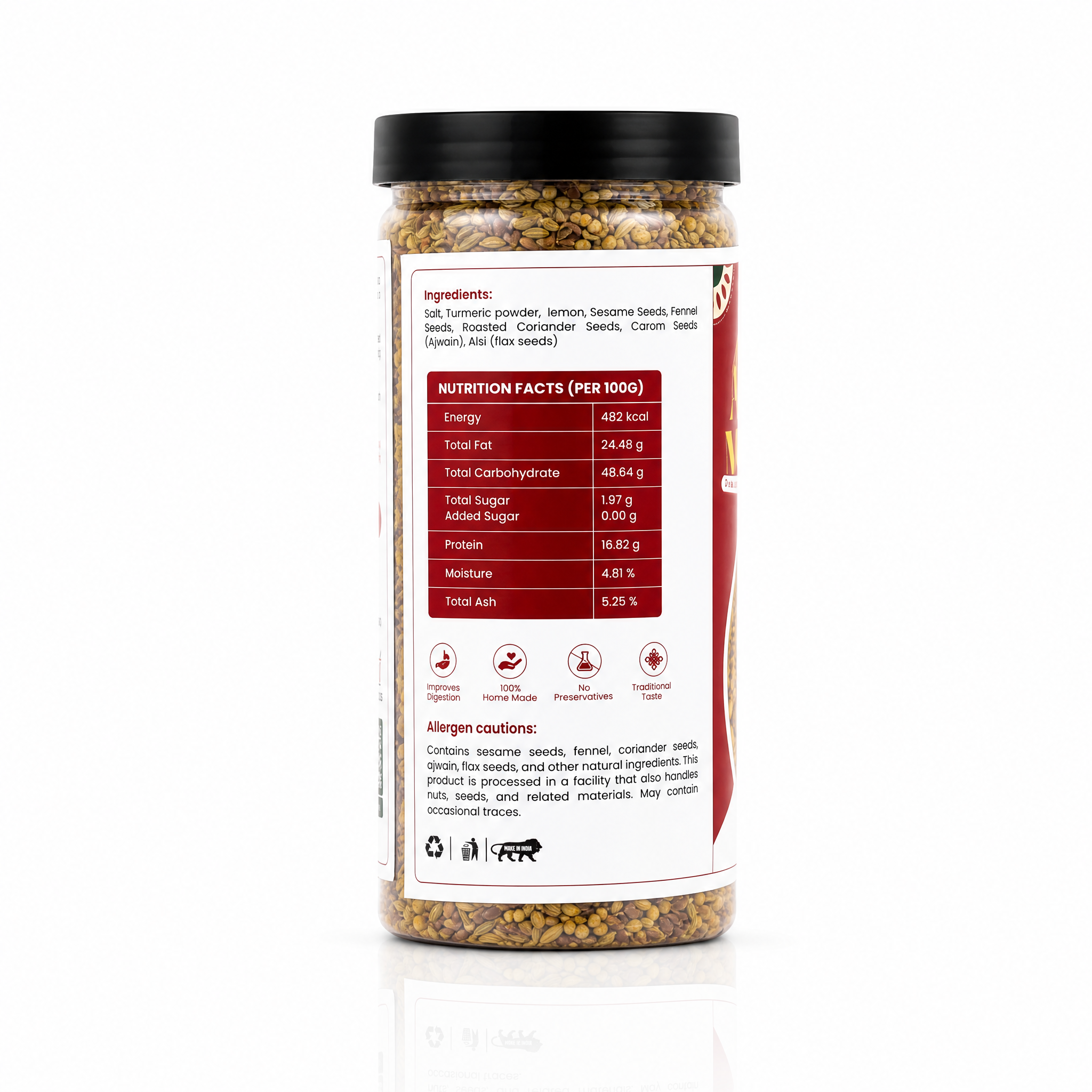 Natural Alsi Mix Mukhwas-350 GM